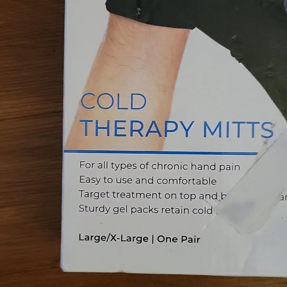 NatraCure Cold Therapy Mittens Large/XL arthritis neuropathy chemotherapy New